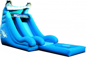 TK-28USA dolphin theme inflatable slide with pool: TK-28USA dolphin theme inflatable slide with poo