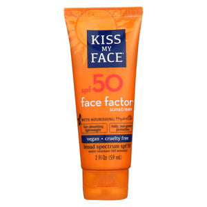 Kiss My Face Sunscreen Face Factor SPF 50 - 2 fl oz