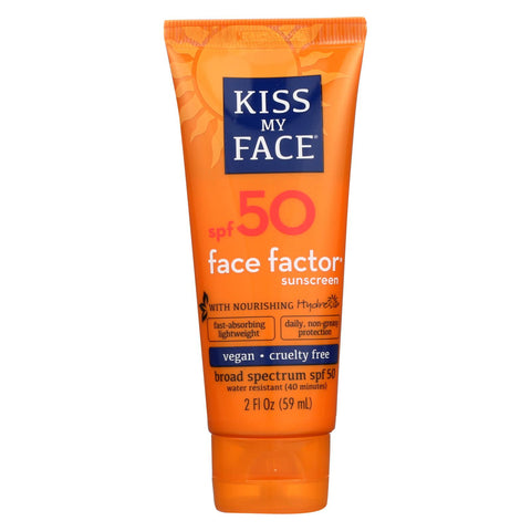 Kiss My Face Sunscreen Face Factor SPF 50 - 2 fl oz
