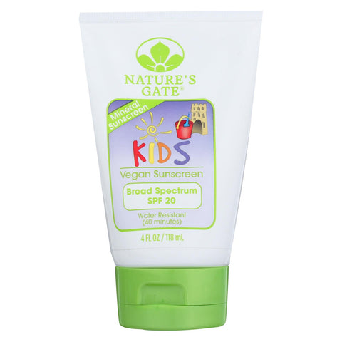 Nature's Gate Mineral Kids Block SPF 20 Fragrance Free - 4 fl oz