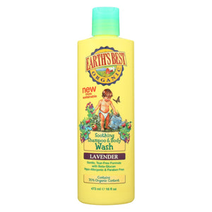 Earth's Best Organic Shampoo and Body Wash Lavender - 16 oz