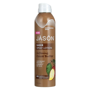 Jason Natural Products Spray Lotion - Sheer - Softening Cocoa Butter - 6 oz