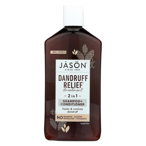 Jason Natural Products Shampoo and Conditioner - Treatment - Dandruff Relief - 12 oz