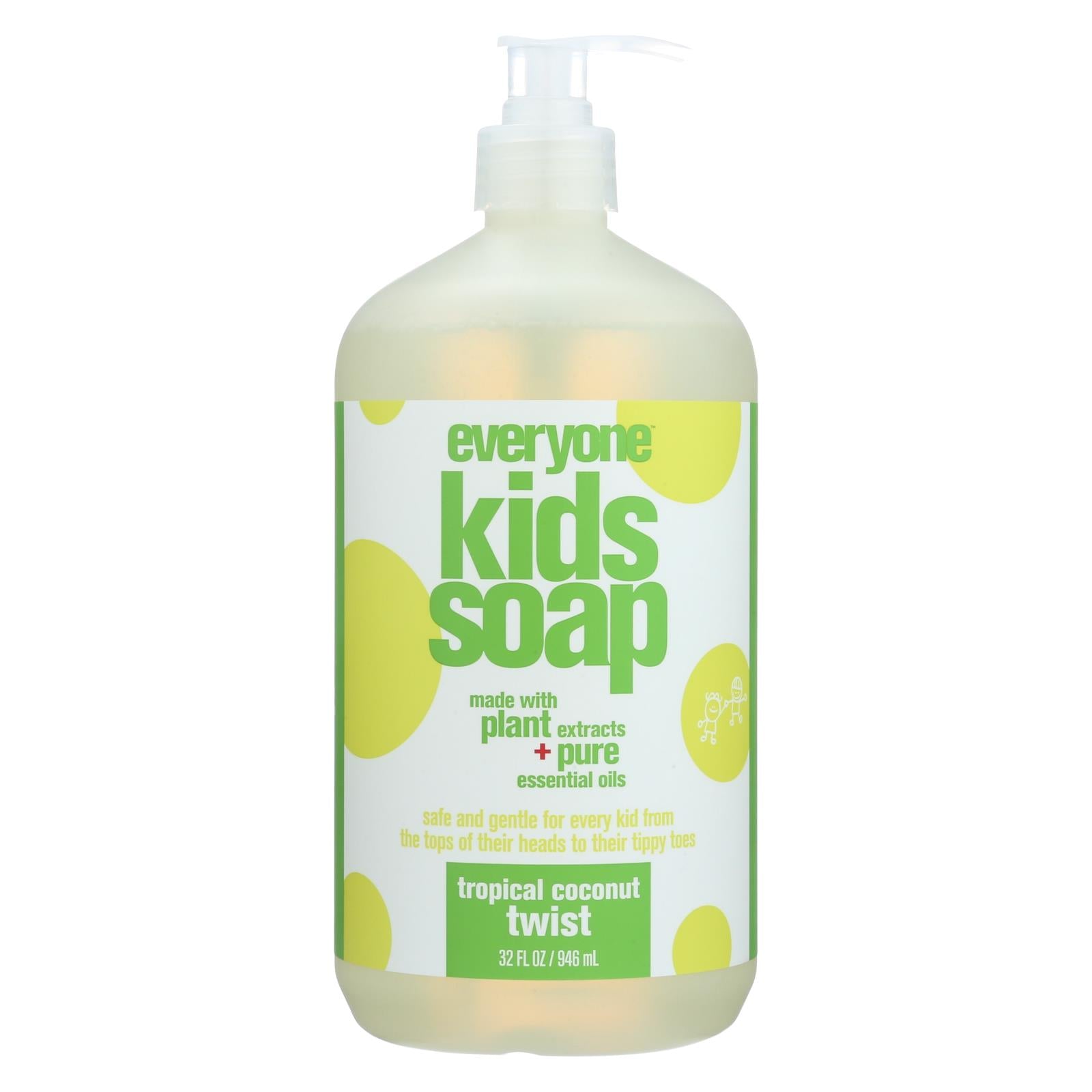 EO Products Everyone Soap for Kids - Tropical Coconut Twist - 32 oz