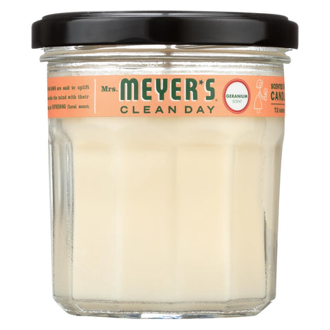 Mrs. Meyer's Clean Day - Soy Candle - Geranium - 7.2 oz Candle