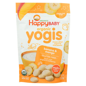Happy Baby HappyMelts Organic Yogurt Snacks for Babies and Toddlers Banana Mango - 1 oz - Case of 8