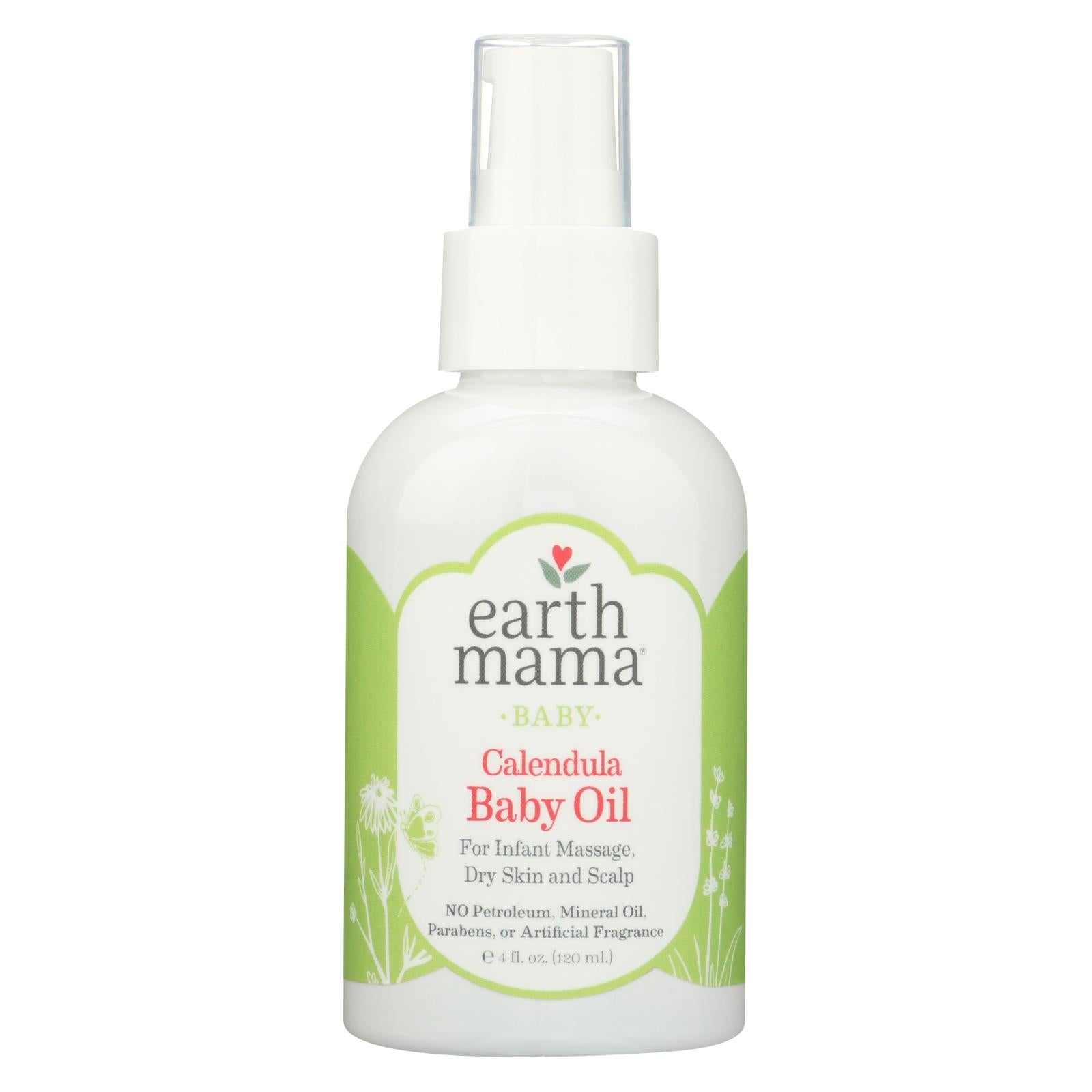 Earth Mama Angel Baby Oil - 4 oz