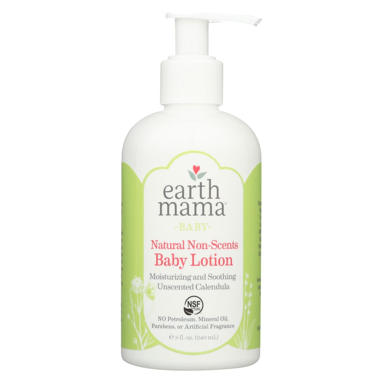 Earth Mama Angel Baby Lotion - Natural Non-Scents - Fragrance Free - 8 oz