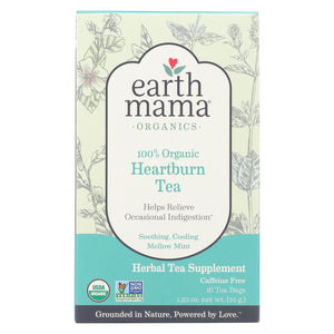 Earth Mama Angel Baby Organic Heartburn Tea - 16 Tea Bags