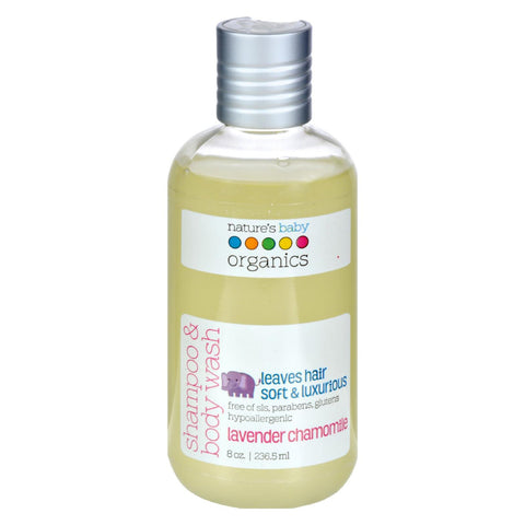 Nature's Baby Organics Shampoo and Body Wash Lavender Chamomile - 8 fl oz