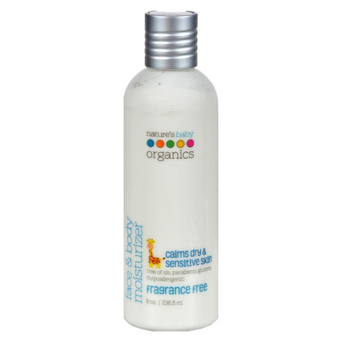 Nature's Baby Organics Face and Body Moisturizer Fragrance Free - 8 fl oz