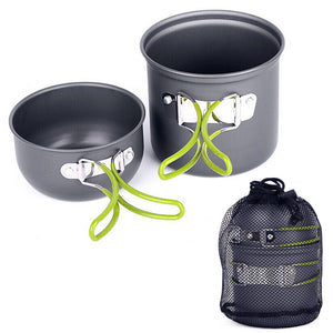 Shipping from USACamping Hiking Picnic Cookware Cook Cooking Pot Bowl Set Aluminum Outdoor: Camping Hiking Picnic Cookware Cook Cooking Pot Bowl Set Aluminum Outdoor