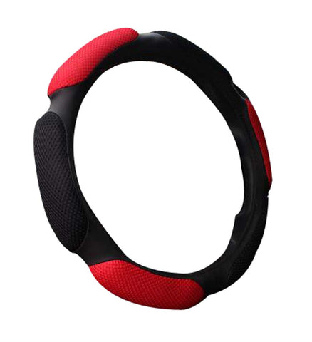 All Seasons Car Steering Wheel Cover Black Red
