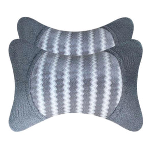 Fashion Decent Head Pillow Velvet Neck Protection Auto Pillow-Gray