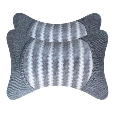 Fashion Decent Head Pillow Velvet Neck Protection Auto Pillow-Gray