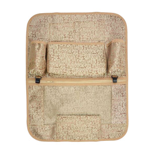 Multi-functional Letter Car Storage Bag Seat Back Hanging Organizer-Beige