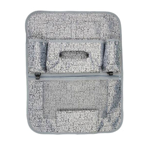 Multi-functional Letter Car Storage Bag Seat Back Tissue Organizer-Gray