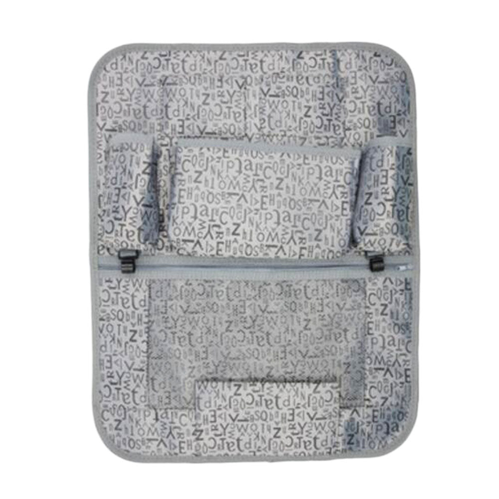 Multi-functional Letter Car Storage Bag Seat Back Hanging Organizer-Gray