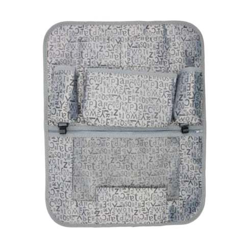 Multi-functional Letter Car Storage Bag Seat Back Hanging Organizer-Gray