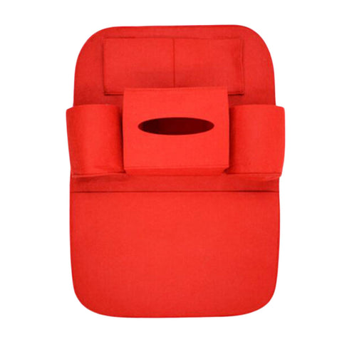 Multi-functional Fashion Car Storage Bag Seat Back Tissue Organizer-Red