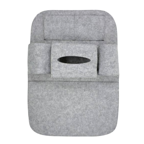 Multi-functional Fashion Car Storage Bag Seat Back Tissue Organizer-Gray