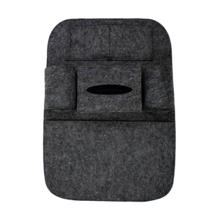 Multi-functional Fashion Car Storage Bag Seat Back Tissue Organizer-Deep Gray