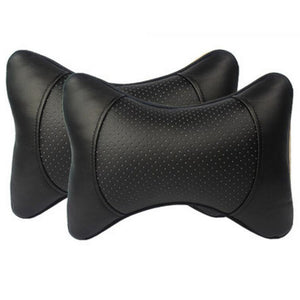 A Pair of Car Seat Headrest Travel Pillow Neck Pillow Brace Seat Cushions No.13