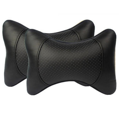 A Pair of Car Seat Headrest Travel Pillow Neck Pillow Brace Seat Cushions No.13