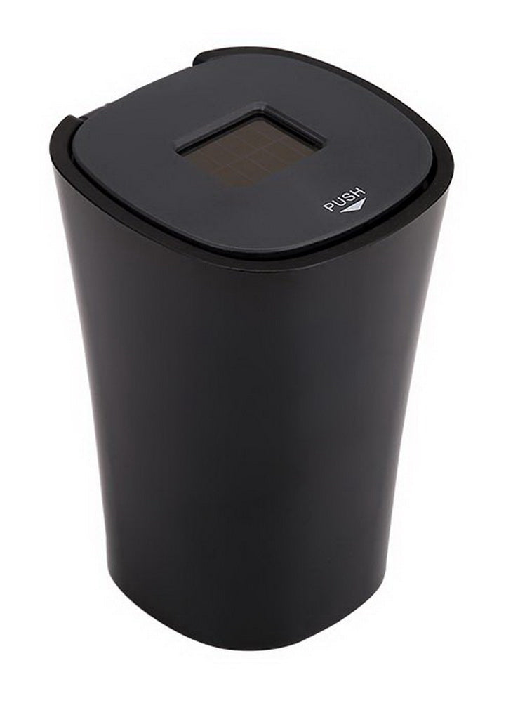 Multi-function Universal Creative Solar Led Car Cigarette Ashtray With Lid Black