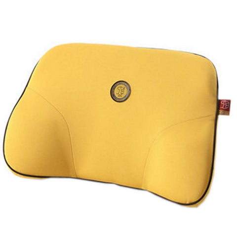 Comfortable Back Support Lumbar Support Soft Car Seat Cushion Back Brace Yellow