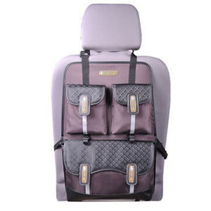 Multi-function Car Seat Back Organizer Suspension Type Oxford Storage Bag,COFFEE