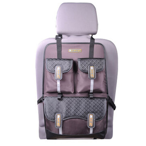 Multi-function Car Seat Back Organizer Suspension Type Oxford Storage Bag,COFFEE
