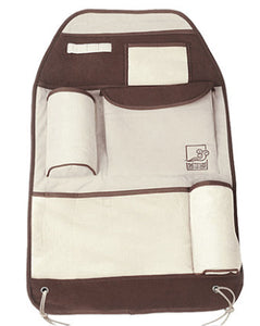 Auto Seat Back Organizer Car Accessories Multi-Pocket Travel Storage Bag Brown