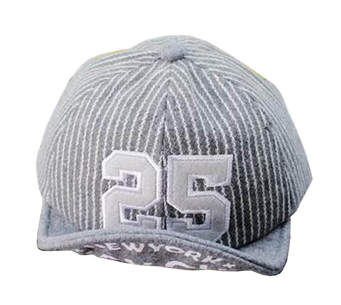 Fashion Baby Woolen Cap Kids Warm Winter Baseball Cap 25 Gray