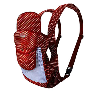 Red, Comfortable Baby Sling, Baby Carrier with Pocket, Summer Baby Sling
