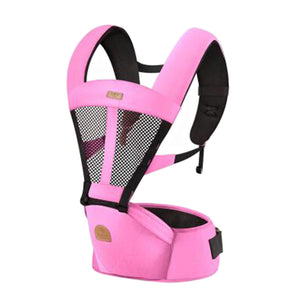 Soft Polyester Baby Carrier Best Baby Backpack Cotton belt Pink