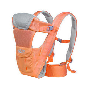 Soft Polyester Baby Carrier Child Baby Holding Belt Breathe Freely Orange