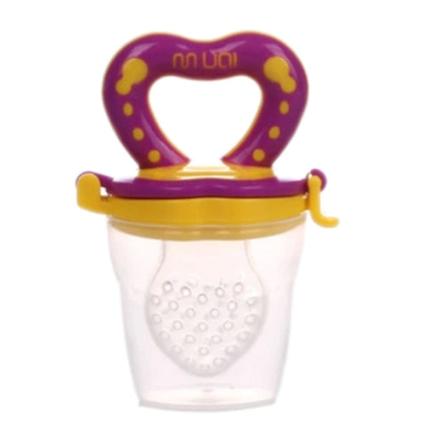 NewbornNipple Baby Feeding Pacifier Infant Silicone Eating Fruit VegetablePURPLE