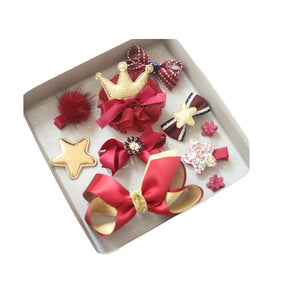 Hair Clips Barrettes for Girls Hair Accessories Gift Box Set for Baby