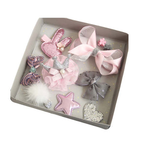 Hair Accessories Gift Box Set for Baby Hair Clips Barrettes for Baby