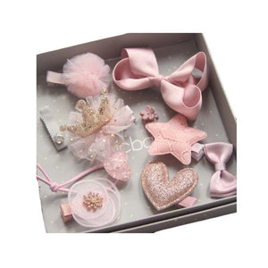 Loveble Hair Accessories Gift Box Set  Hair Clips Barrettes for Baby Girls