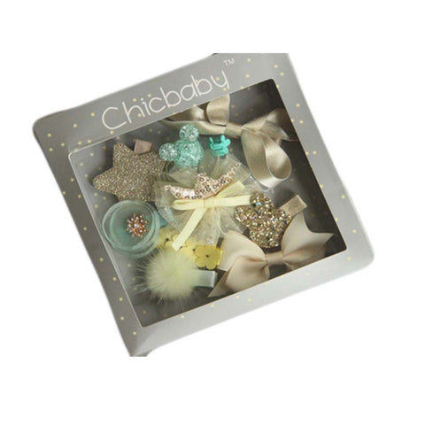 Little Girls Hair Clips Bows Barrettes Hairpins Set Hair Accessories Baby