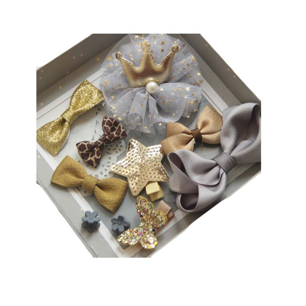 Little Girls Hair Clips Bows Barrettes Hairpins Set Hair Accessories for Baby