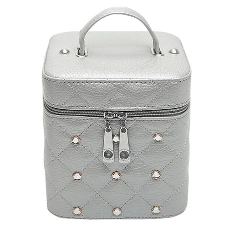 Cosmetics Case Household Storage Pack Makeup Organizer Boxes -Gray