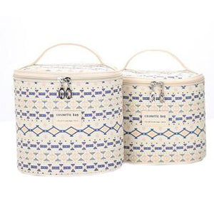 Fashion Creative Folk-custom Cosmetic Box Makeup Box Large Capacity Makeup Bags, Ivory