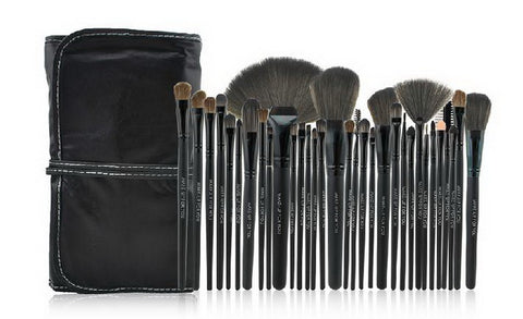 Set of 32 Professional Makeup Cosmetic Brush Set Fiber Hair Makeup with Case
