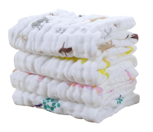 High Quality 6 Layers Baby Gauze Baby Towels Set of 4