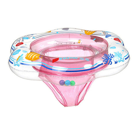 Lovely Baby Swim Sit Ring Baby Inflatable Seat Swim Ring Baby Swimming Ring Pink