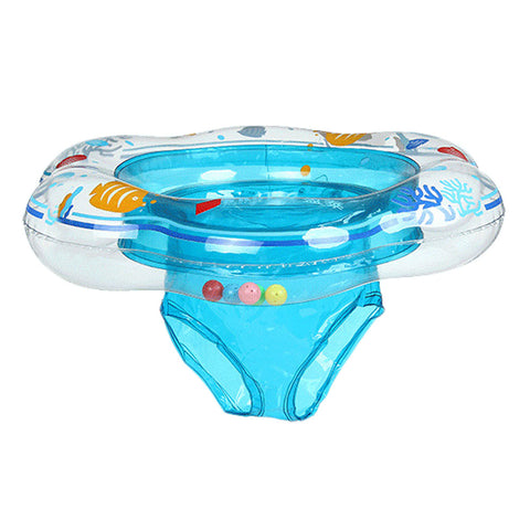 Lovely Baby Swim Sit Ring Baby Inflatable Seat Swim Ring Baby Swimming Ring Blue