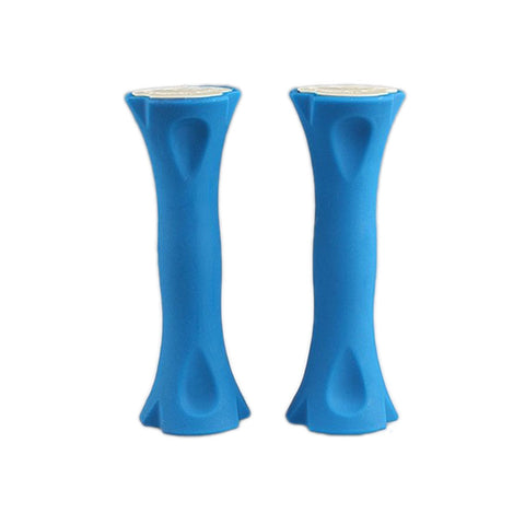 Women's Pair of Fitness Hourglass Shaped Dumbbells Hand Weights, Blue